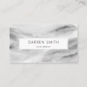 Moderne elegante Schwarz-Weiß-Wasserfarbe Abstrakt Visitenkarte (Vorderseite)