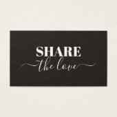 Moderne Elegante Schwarz-weiße Beauty Salon Refere (Vorderseite)