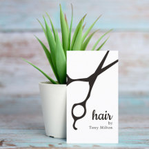 Moderne Elegante Schwarz-weiße Haarstylistin