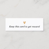 Moderne Elegante Schwarz-weiße Imitats Goldenes He Treuekarte (Vorderseite)