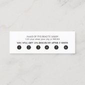 Moderne Elegante Schwarz-weiße Imitats Goldenes He Treuekarte (Rückseite)