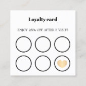 Moderne Elegante Schwarz-weiße kühne Imitate Golde Quadratische Visitenkarte (Rückseite)