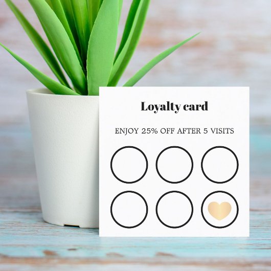 Moderne Elegante Schwarz-weiße kühne Imitate Golde Quadratische Visitenkarte