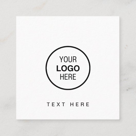 Moderne, elegante Schwarz-weiße QR Code Social Med Quadratische Visitenkarte (Rückseite)