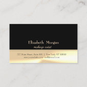 Moderne elegante, schwarze, goldene Treuekarte (Rückseite)