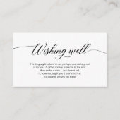 Moderne, elegante schwarze Kalligraphie, gute Wüns Begleitkarte (Vorderseite)