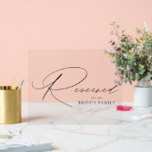 Moderne, elegante Schwarze Schrift Hochzeit vorbeh Acrylschild (Hochzeit)