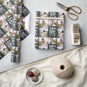 moderne elegante schwarze Typografie mit mehreren Geschenkpapier