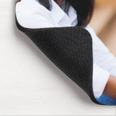 Moderne, elegante Script-Abschluss-Klasse für Foto Mousepad (Ecke)