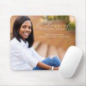 Moderne, elegante Script-Abschluss-Klasse für Foto Mousepad (Mit Mouse)