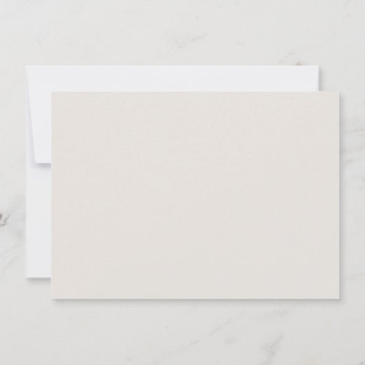 Moderne, elegante Script Baby Dusche Dankeskarte (Rückseite)