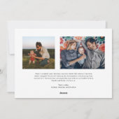 Moderne Elegante Script Frohe Weihnachten Foto (Rückseite)