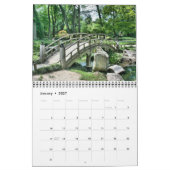 Moderne, elegante Script Gardens und Parks 20xx Kalender (Jan 2027)
