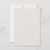 Moderne elegante Script-Gender Neutral Boho Taufe RSVP Karte (Rückseite)