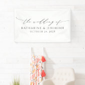 Moderne, elegante Script-Hochzeit Banner (Insitu)