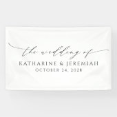Moderne, elegante Script-Hochzeit Banner (Horizontal)