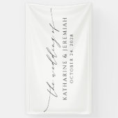 Moderne, elegante Script-Hochzeit Banner (Vertikal)