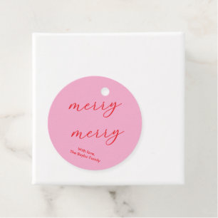 Moderne, elegante Script-Holiday-Geschenk-Tags Geschenkanhänger
