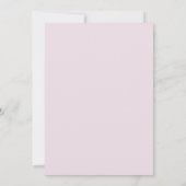 Moderne, elegante Script Lavender Wedding Einladung (Rückseite)