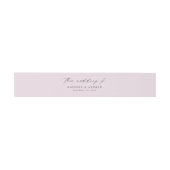Moderne, elegante Script Lavender Wedding Einladungsbanderole (Flach)