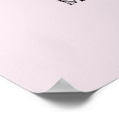 Moderne, elegante Script Lavender Wedding Willkomm Poster (Ecke)