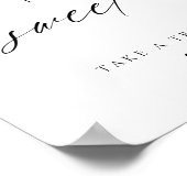 Moderne elegante Script-Liebe ist süße Favoriten Poster (Ecke)