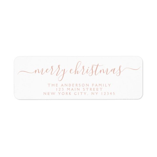 Moderne, elegante Script Typografie Frohe Weihnach (Vorne)