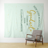 Moderne Elegante Senior Abschluss Hintergrund Wandteppich (Beispiel (Horizontal))