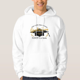 Moderne Elegante Senior Golden Black Hoodie