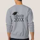 Moderne Elegante Senior Golden Black Sweatshirt (Rückseite)