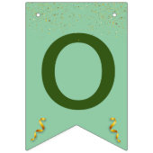 Moderne Elegante Senior Golden Black Wimpelkette (Zweite Fahne)