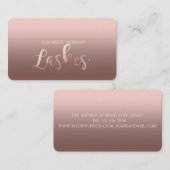 Moderne Elegante Shiny, Lashes, Schöpferkunst Visitenkarte (Vorne/Hinten)