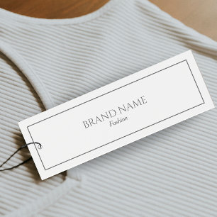 Moderne elegante Silber- und White Hang-Tags