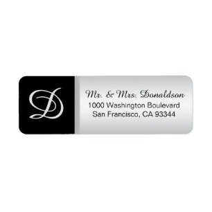 Moderne elegante silberne schwarze