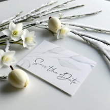 Moderne Elegante Silver Winter Blätter Wasserfarbe