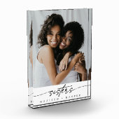 Moderne Elegante Sisters Foto Script Typografy (Links)