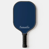 Moderne elegante Skriptbezeichnung in Marine oder Pickleball Schläger (Vorderseite)