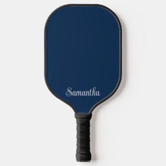 Moderne elegante Skriptbezeichnung in Marine oder Pickleball Schläger