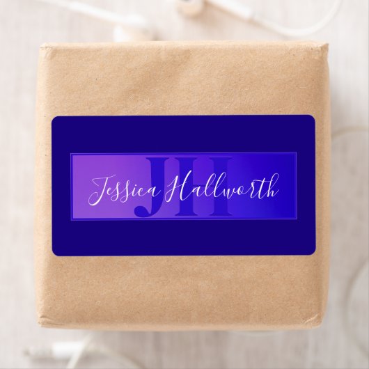 Moderne elegante Skriptbezeichnung & Monogram Ombr (Insitu)