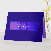 Moderne elegante Skriptbezeichnung & Monogram Ombr Karte (Gelbe Blume)