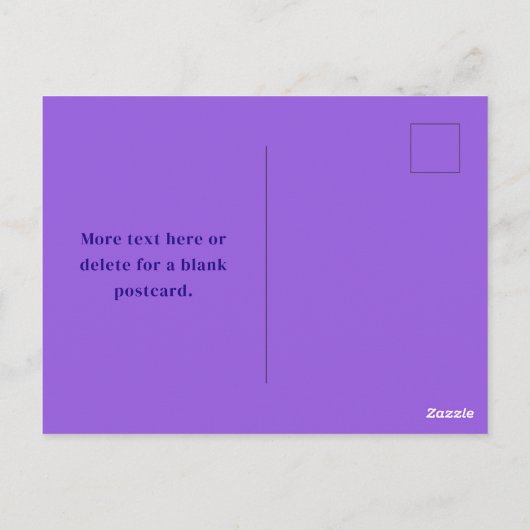 Moderne elegante Skriptbezeichnung & Monogram Ombr Postkarte (Rückseite)