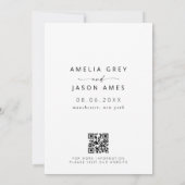 Moderne, elegante Skripte Save the Date Einladung (Rückseite)