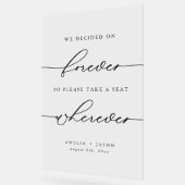 Moderne, elegante Skriptereien nehmen einen Platz  Acrylschild (Winkel)