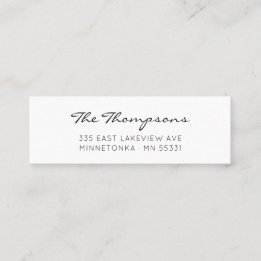 Moderne, elegante Skriptfamilie Name 09. Mini Visitenkarte