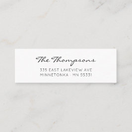 Moderne, elegante Skriptfamilie Name 09. Mini Visitenkarte