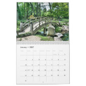 Moderne, elegante Skriptgärten und Parks Kalender (Jan 2027)