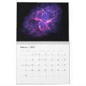 Moderne, elegante Skriptlandschaft 12 Monate Kalender (Feb 2027)