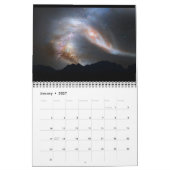 Moderne, elegante Skriptlandschaft 12 Monate Kalender (Jan 2027)