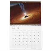 Moderne, elegante Skriptlandschaft 12 Monate Kalender (Mär 2027)