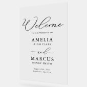 Moderne, elegante SkriptWedding Willkommen Acrylschild (Winkel)